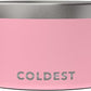 Coldest Dog Bowl - Anti Rust Metal, Non Slip, 3 Layers Insulated Stainless Steel Dog Bowls - Spill Proof & Heavy Duty - Water Bowl for Dogs, Cats & Pets, Dish Washer Safe (200 oz, Cotton Candy Pink)