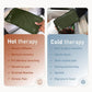 Medium Flexible Gel Ice Packs for Injuries Reusable - Soft Hot and Cold Packs for Injuries for Ankle, Arm, Foot, Leg, Back Pain Relief - 8" x 12" - Green