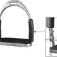 Flex Stainless English Saddle Stirrups Iron Pads Knee Ankle Stress Pain Relief