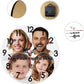 Generic Custom Wall Clock Personalized Picture Hanging Time Clocks Customize Gifts for Kitchen Bathroom Home Wedding Friend Family Lover, 12x12Inch