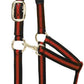 Weaver Leather Nylon Horse Halter, Padded and Adjustable, Chin and Throat Snap Hook Halters for Horses, Brass Plated Halters for Training