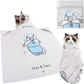 Cat Grooming Wrap: Premium Cat Wrap for Cutting Nails 2025 Thicker Upgraded, Self-Adherent Texture Hand Pocket Designed for Anti-Bite/Scratch, Eco-Friendly Dyed Funny Instruction & Pattern (Size L)