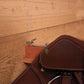 Collapsible Wooden English Saddle Rack | 18" Length | Easy to Mount | Folds Down Not Used | Fits Shorter Skirted Western Horse Saddles | Natural Pine Finish