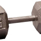 Body-Solid Cast Iron Hexagon Dumbbell, Hand Weights For Men and Women, Weight Dumbbells for Strength Training, Body Building Home Gym Training Gear