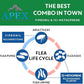 Apex Plus Flea Treatment for Cats, 1.5+ lbs | 3-Month Supply | Cat Flea and Tick Treatment Drops | 24-Hour Activation, Waterproof, 30-Day Protection