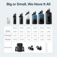 BUZIO Water Bottle with Straw Lid and Flex Cap, 40oz Double Vacuum Stainless Steel Water Flask, Cold for 48 Hrs Hot for 24 Hrs Simple Thermo Canteen Mug, Indigo Black