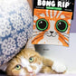 Blue Q Kitty's First Bong Rip Catnip Cat Toy. Premium Organic Catnip Grown in The USA, 100% Cotton Pouches, Kitty Graphics Sure to Delight Every Cat-Keeper.
