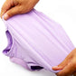 DOTON Cat Recovery Suit for Male and Female Surgical Post Surgery Soft Cone Onesie Shirt Clothes Neuter Licking Protective Diapers Outfit Cover Kitten Spay Collar(L, Purple)