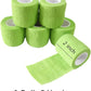 6 Pack 2" x 5 Yards Self Adhesive Bandage Wrap Breathable Cohesive Vet Wrap for Pets, Elastic Self-Adherent Tape for Sports, Wrist, Ankle (Green)