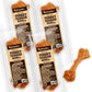 Afreschi Natural Turkey Tendon Bone (S) Pack of 4, Dog Treats for Signature Series, All Natural Human Grade Puppy Chew, USA-Sourced Turkey Tendon, Hypoallergenic, Rawhide Alternative
