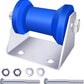 4INCH/5INCH Updated Boat Trailer Rollers with Brackets Blue Keel Roller Assembly Galvanized Steel