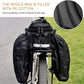 Bike Rear Rack Bag,10-25L Bicycle Trunk Bag with Rain Cover, Pannier Bike Bag with 2 Side Foldable Panniers, with Reflective Strips and Shoulder Strap, for Shopping,Cycling,Trip (Black)