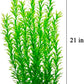 DSkoiph 2 pcs Aquarium Decor Plastic Plants Extra Large 21 Inches Artificial Fish Tank Plants Tall Fish Tank Decorations Artificial Green Water Plants (Green)