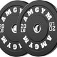 2 Inch Bumper Plates，10-500lbs，Barbell Rubber Olympic Weight Plates Set for Home Gym, Strength Training & Weight Lifting, Multiple Options Colors
