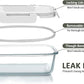 M MCIRCO 24-Piece Glass Food Storage Containers with Upgraded Snap Locking Lids,Glass Meal Prep Containers Set - Airtight Lunch Containers, Microwave, Oven, Freezer and Dishwasher,White