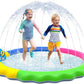 VISTOP Non-Slip Splash Pad for Kids and Dog, Thicken Sprinkler Pool Summer Outdoor Water Toys - Fun Backyard Fountain Play Mat for Baby Girls Boys Children or Pet Dog (59 inch, Red&Yellow&Green&Blue)