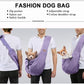 TOMKAS Medium Padded Shoulder Strap Dog Cat Carrier Sling (Purple for 8-15 lbs)
