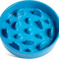 LE TAUCI Slow Feeder Dog Bowls Ceramic, 3 Cups Slow Feeding Dog Bowl Medium Large Breed, Puzzle Pet Dishes,Vortex Blue