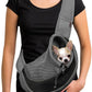 YUDODO Pet Sling Carrier for Small Dogs & Cats – Hands-Free Puppy Carrier with Safety Hook, Large Zipper Pocket, Soft Breathable Mesh, Adjustable Strap & Reflective Strip (Black 1.0 L)