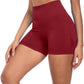 CHRLEISURE Women's 4 Packs Workout Gym Shorts, High Waisted Butt Lifting Scrunch Butt Seamless Booty Shorts
