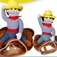 Deluxe Cowboy Rider Pet Costume - Funny Dog Halloween Outfit with Doll and Hat, Adjustable Knight Style Costume for Labs, German Shepherds, and Golden Retrievers, and More (M)