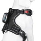 PoyPet No Pull Dog Harness, No Choke Front Clip Reflective Dog Vest with Soft Padded Vertical Handle, 3 Leash Attachments for Small Medium Large Dogs (Black,XL)