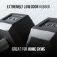 REP Fitness Rubber Hex Dumbbell Set, Adjustable Weight Pairs, Home Gym Equipment, Strength Training For Men Women, Black Coated Grips, Workout Rack Storage Optional, Heavy Lb Free Weights