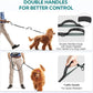Hands Free Dog Leash with Pouch, Double Leash for Two Dogs, Retractable Dog Leashes with Double Padded Handles, for Running, Walking Accessories