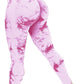 DIBAOLONG Womens High Waist Yoga Pants Cutout Ripped Tummy Control Workout Running Yoga Skinny Leggings
