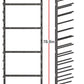 GIOTORENT Wall Mount Blueprint Storage Rack,15-Tier Heavy Duty Blueprint Holder for Construction Plan, Posters,Vinyl Rolls, Art Prints, Max 30lb/Arm, Easy Mount for Home, Office(Matte Black)
