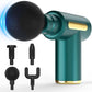 Massage Gun, Small Travel Tool, Massage Gun Deep Tissue,Percussion Handheld Portable Muscle Massager Tool for Full Body Pain Relief, Ideal Gifts for Men, Women(Green)