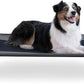 K&H Pet Products Outdoor Elevated Dog Cot, Breathable Cooling Elevated Cot Hammock Pet Bed for Large Dogs, Washable Mesh Cover, Raised Metal Frame, Collapsible, Portable - Large 42 X 30in Charcoal