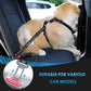 SlowTon Dog Seat Belt for Car, 2 Pack Dog Car Harness Seatbelt Adjustable with Elastic Bungee Buffer, 2 in 1 Pet Car Leash Headrest Restraint Dog Reflective Safety Tether (Black, Headrest+Clip)