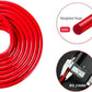 Redify Weighted Jump Rope for Workout Fitness(1LB), Tangle-Free Ball Bearing Rapid Speed Skipping Rope for MMA Boxing Weight-loss,Aluminum Handle Adjustable Length 9MM Fabric Cotton+9MM Solid PVC Rope