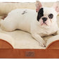 Bedsure Orthopedic Dog Bed Medium Size Dogs - Washable Medium Dog Cat Bed Waterproof, Comfort Pet Couch Sofa with Washable Removable Cover, Pets Bed with Nonskid Bottom, Ember Clay, 28"