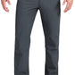 Outdoor Ventures Men's Lite Waterproof Windproof Fleece Lined Warm Hiking Ski Snow Pants Expandable-Waist
