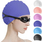 Tripsky Silicone Swim Cap,Comfortable Bathing Cap Ideal for Curly Short Medium Long Hair, Swimming Cap for Women and Men, Shower Caps Keep Hairstyle Unchanged…