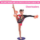 Dance, Cheerleading and Figureskating Trainer Stretching and Balance, 2 Pc. Set, Stretching, Disc Core Board and Flexibility Equipment Strap for Dance, Gymnastics, Turning, Stunt