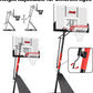 Portable Basketball Hoop Outdoor 5.3-10 FT Height Adjustable, Basketball Goals Systems for All Ages with 45 Inch Shatterproof Backboard in Backyard/Driveway/Indoor