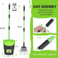MXF Pooper Scooper Swivel Bin & Rake Kit with 20 Waste Bags, 36.6" Long Handle Adjustable Portable Non-Breakable Dog Pooper Scooper for Large Medium Small Dogs, Poop Scooper for Lawn Yard Dog Kennel