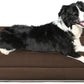 Magic Dog Bed Soft Crate Pad Mat for Medium/Large Dogs, 36 Inches Machine Washable Pet Bed Kennel Pad With Non-Slip Bottom, Dark Coffee