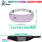 USHAKE Slim Running Belt, Workout Fanny Pack for Men Women,Exercise Waist Pack for Apple iPhone Holder, Runner Belt for Running Walking Cycling Camping Gym Light Purple