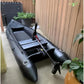 2 Person Inflatable Durable Fishing Kayak Armoured PVC Watercraft with Motor Mount Stern - 130'' x 43'' x 11.8