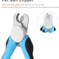 Cat & Dog Nail Clipper and Trimmer with Safety Guard, Avoid Over Cutting Toenail, Equipped with Nail File - Professional Grooming Tool for Pets