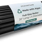 Oceanfoam Soft Tidal Roller (Black) - Low Density Foam Roller for Physical Therapy, Back Pain, Excercise & Stretching - Wave Textured - Yoga, Athletics, & Wellness - Full Size, 20" x 5"