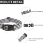 Mercano Adjustable Dog Collar - Special Design Patterns, Soft Nylon Comfortable Durable Pet Collar for Small Medium Large Dogs (S, Rhomb)