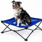 Coolaroo On-The-Go Elevated Dog Bed - Foldable Pop-Up Travel Dog Bed with Breathable, Moisture-Resistant Fabric, Carry Bag Included, Lightweight & Portable, Aquatic Blue, Medium