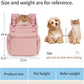 OFY Cat Carrier Puffy Backpack Breathable Small Dog Front Backpack Large Space for Small Dogs, Drawstring & Water-Resisant Pet Bag for Travel Hiking, Lotus Pink Patent Pending