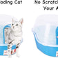 Petphabet Jumbo Hooded Cat Litter Box, Extra Large, Light Blue