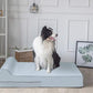 KOPEKS Orthopedic Memory Foam Dog Bed 7" Inch Thick Extra Large Dog Bed With Pillow Grey 50"x34"x10" Includes Waterproof Liner and Durable Removable Cover With Smart Design